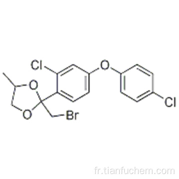 2- (BROMOMÉTHYL) -2- [2-CHLORO-4- (4-CHLOROPHÉNOXY) PHÉNYL] -4-MÉTHYL-1,3-DIOXOLANE CAS 873012-43-2
